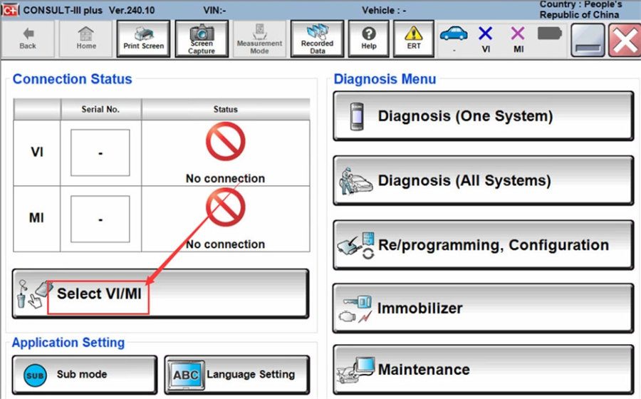 About the problem of VXDIAG VCX SE Nissan VCI not being detected